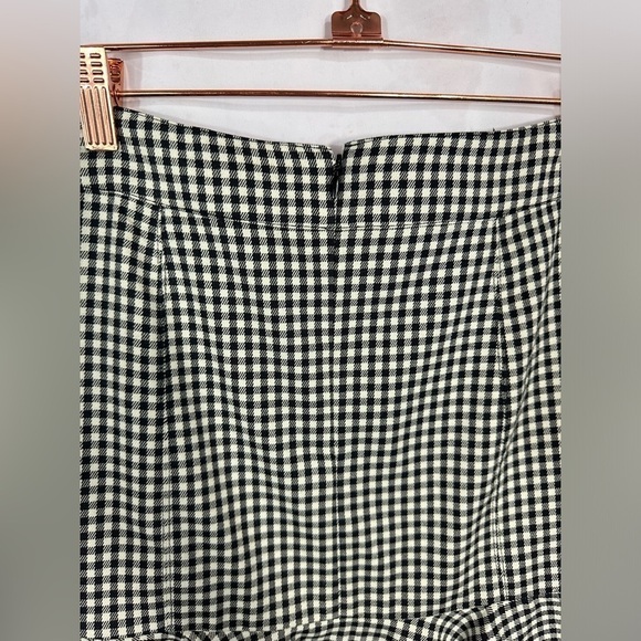 NWT Veronica Beard black and white plaid francesca ruffle mini skirt size 2 - Picture 8 of 9